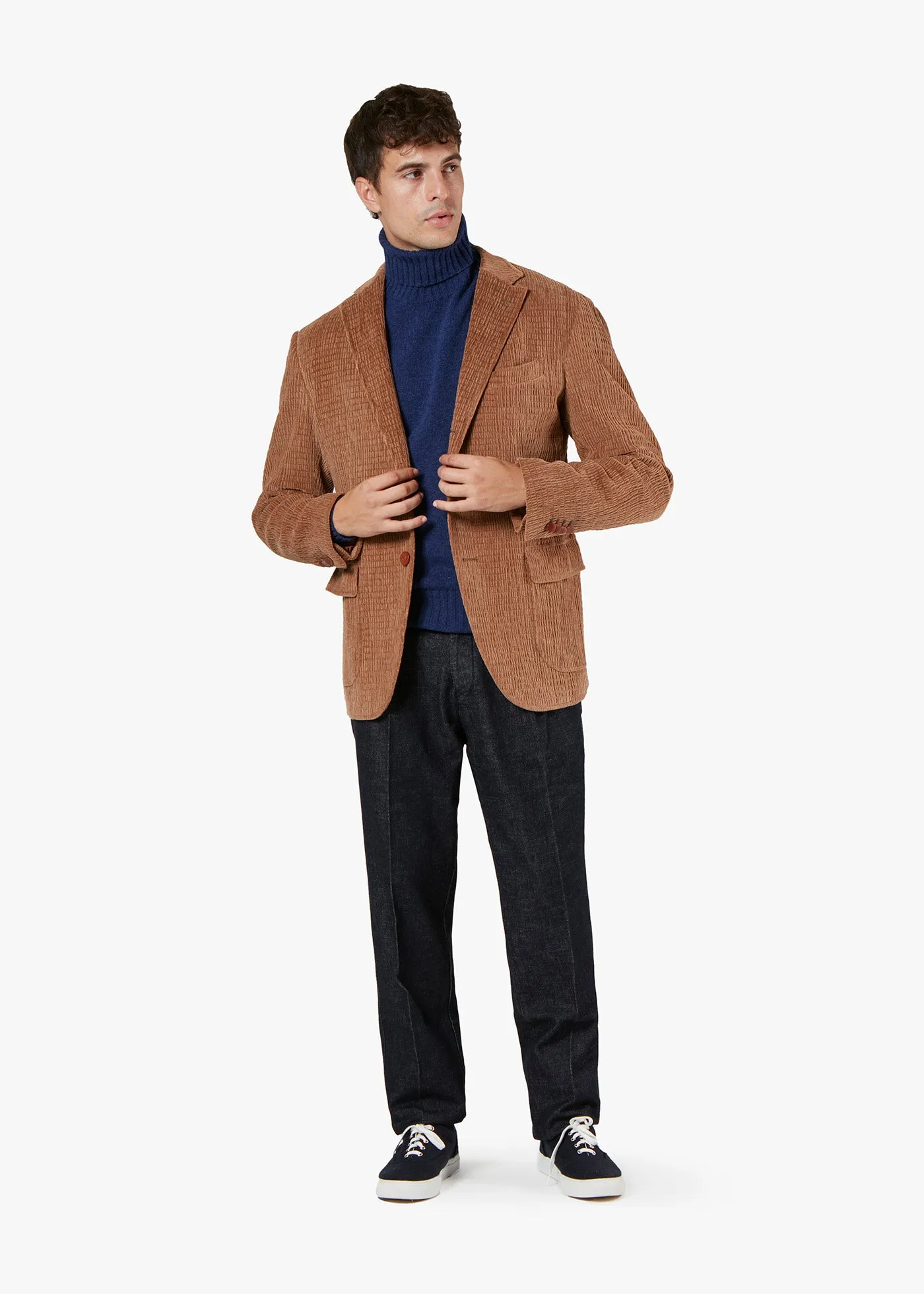 AABENZIO SINGLE-BREASTED JACKET WITH PATCH POCKETS