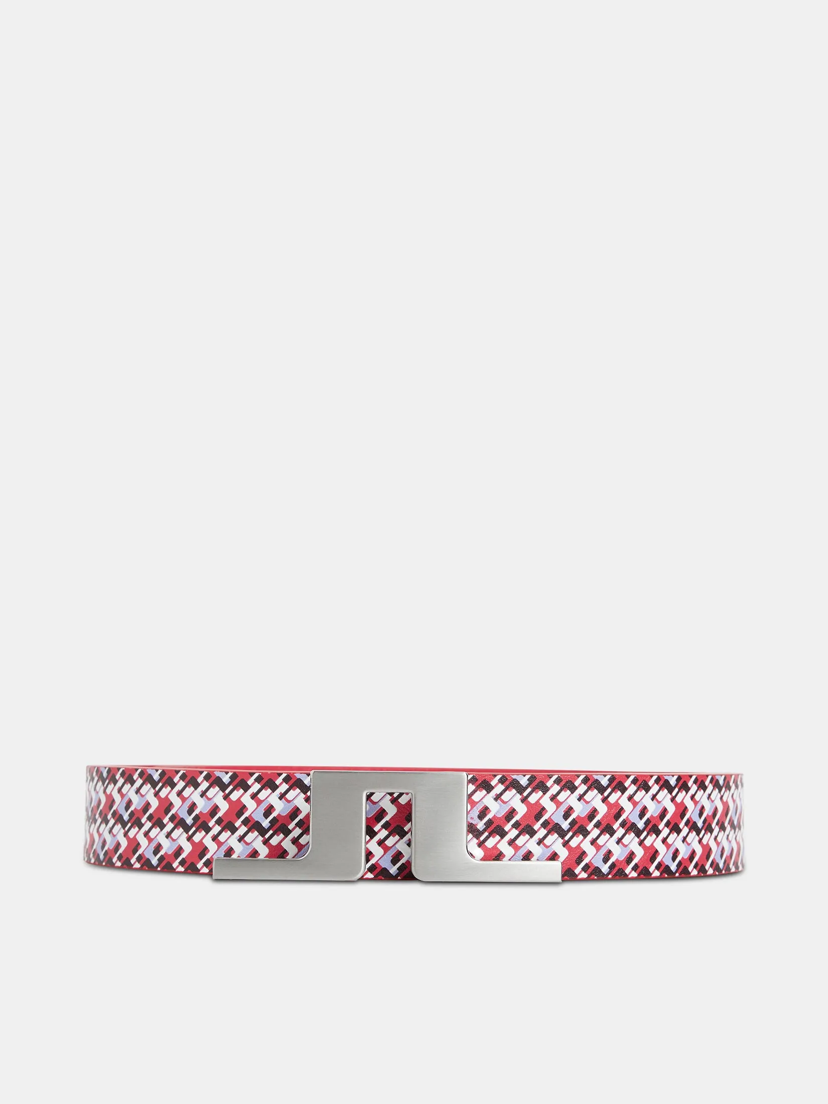 Betsy Printed Leather Belt / JL Micro Bridge Rose Red