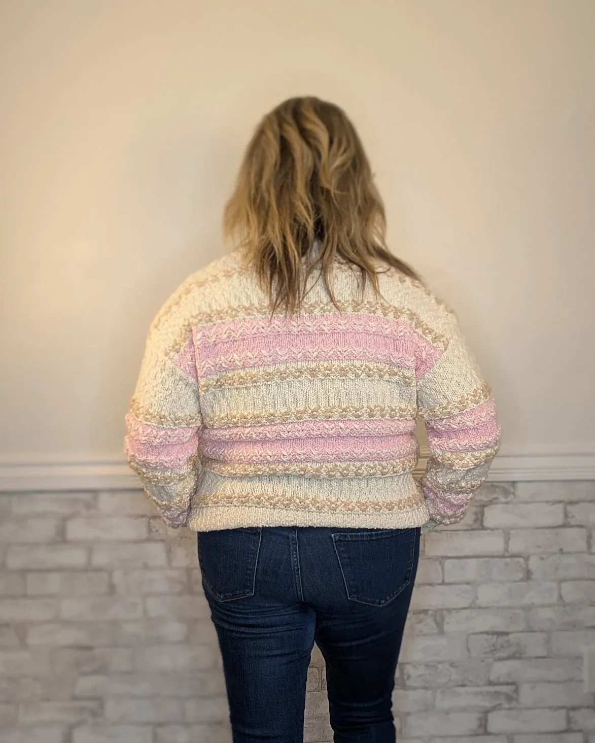 Blush & Beige Bliss Sweater