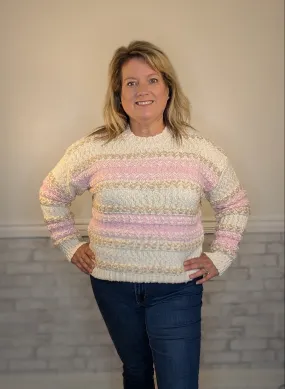 Blush & Beige Bliss Sweater