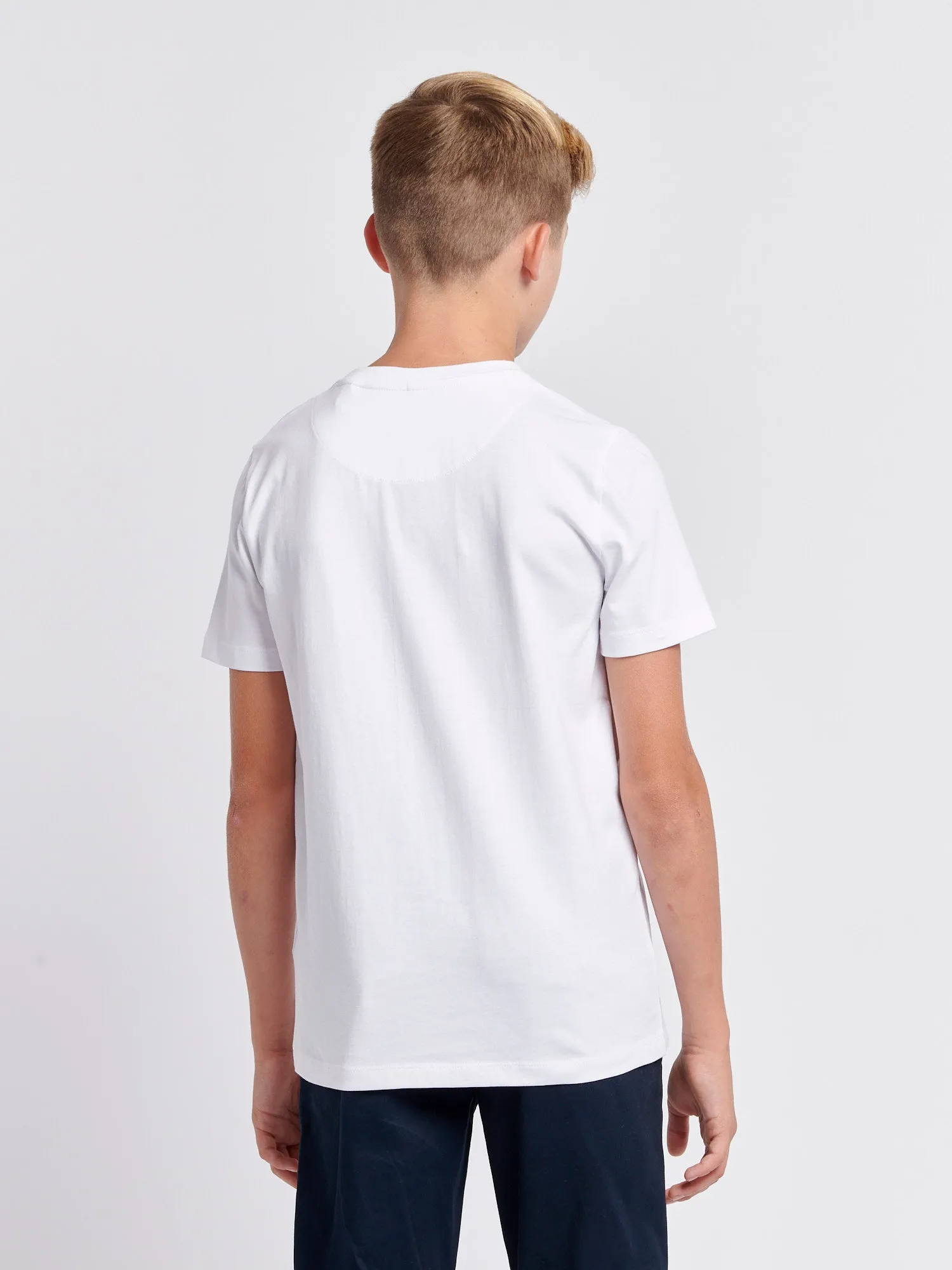 Boys Signature Arch T-Shirt in Bright White