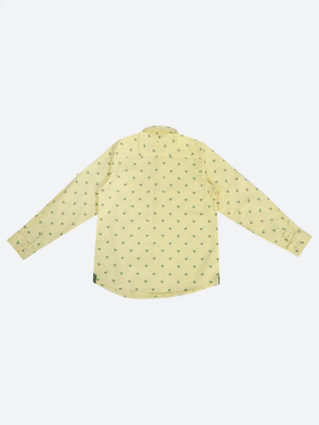 Boy's Yellow Full Sleeves Shirt