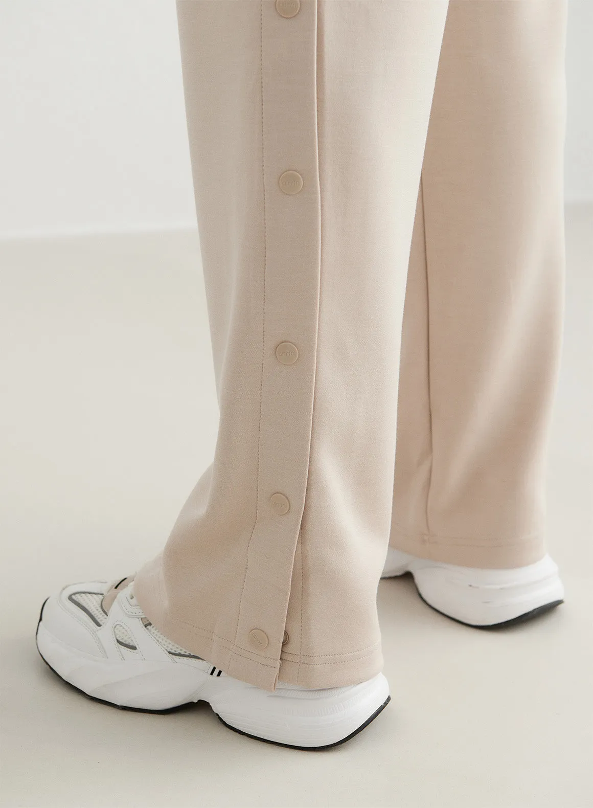 Café Au Lait Comfy Modal Buttoned Pants