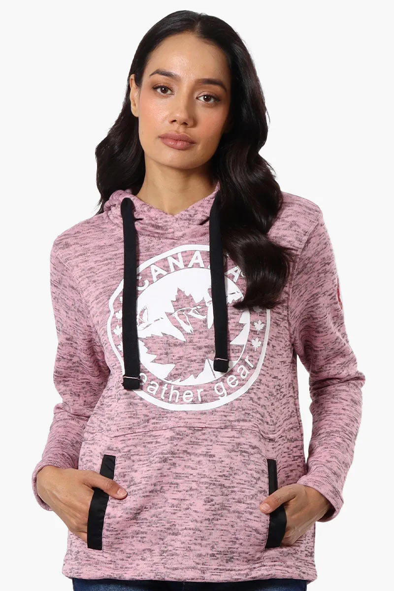 Canada Weather Gear Chest Logo Fleece Hoodie - Pink