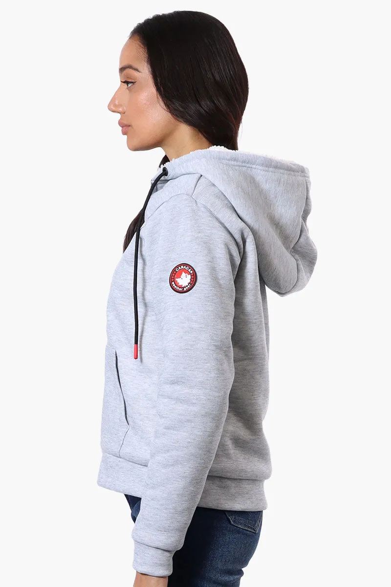 Canada Weather Gear Fleece Lined Zip Up Hoodie - Grey