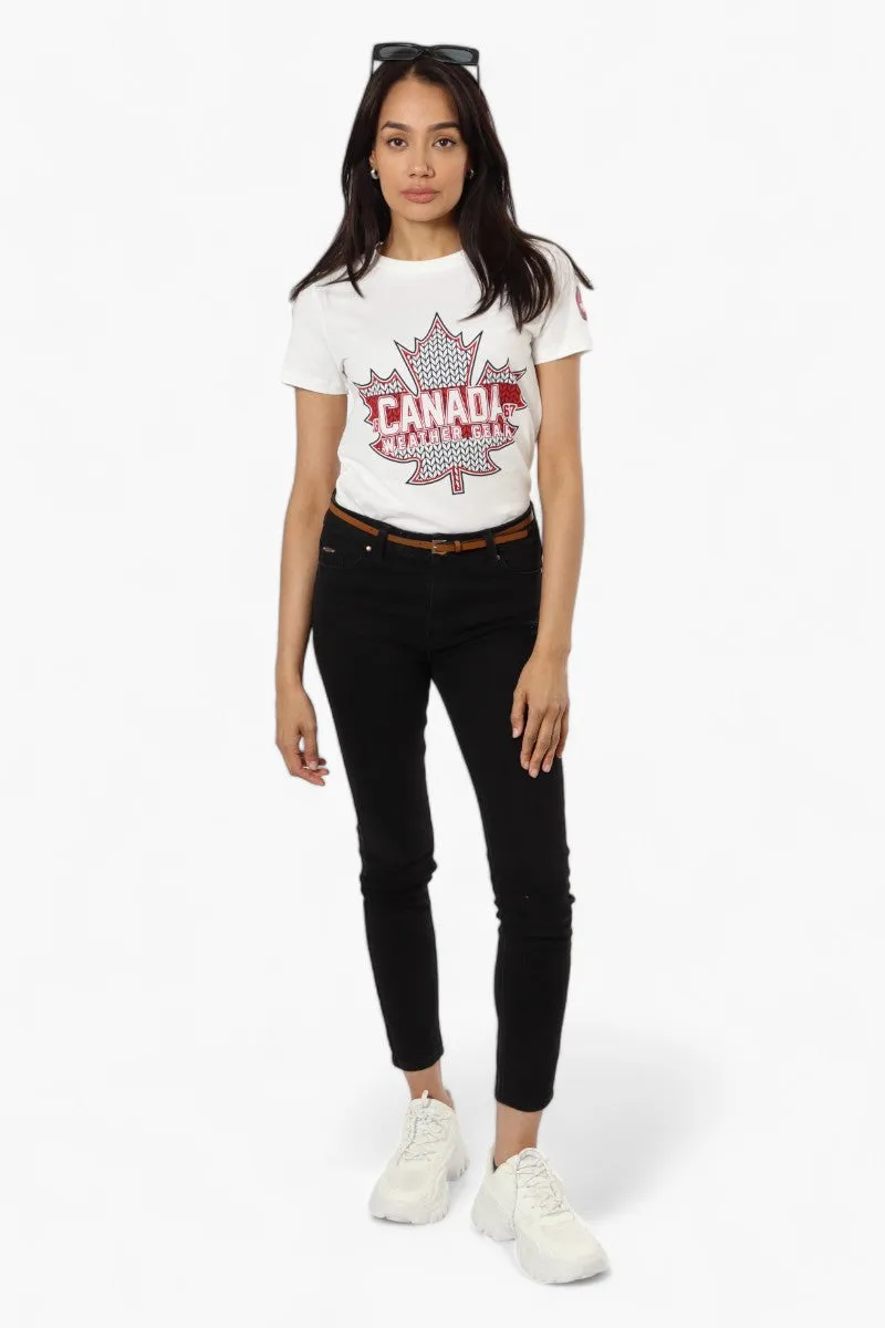 Canada Weather Gear Maple Leaf Print Tee - White