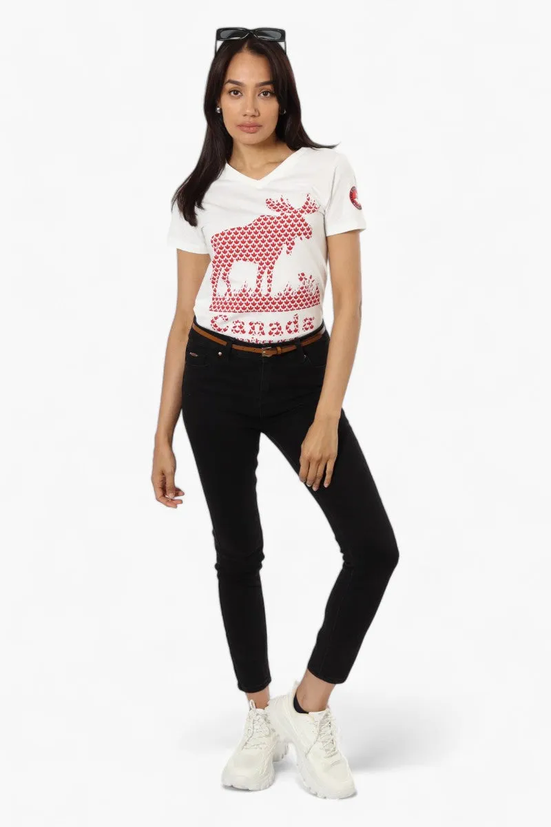 Canada Weather Gear Moose Print Tee - White