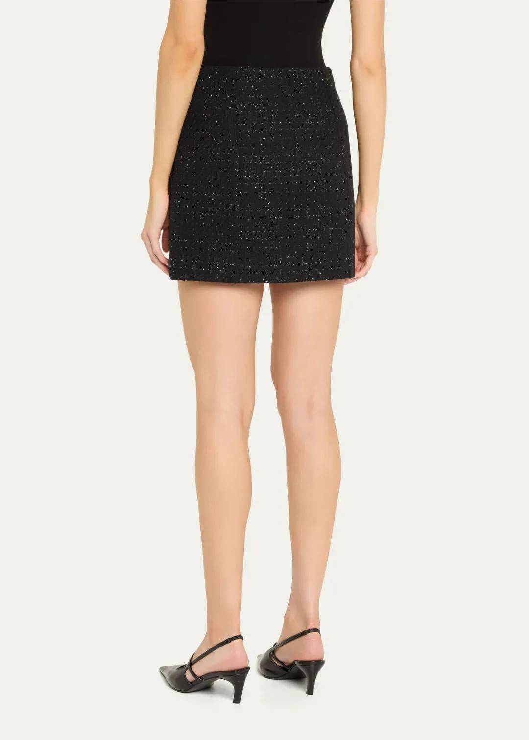 CINQ Á SEPT RANDI DECO BORDER TWEED MINI SKIRT