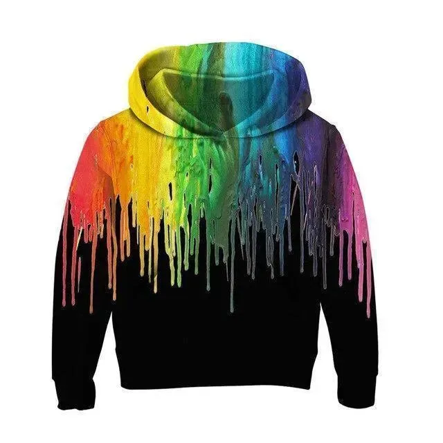 Colorful 3D Kids Hoodies UNISEX