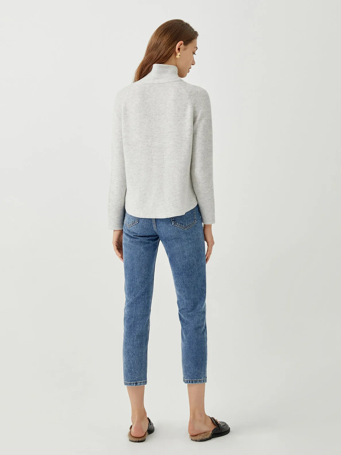 Cozy Perfection High-Neck Sweater Top