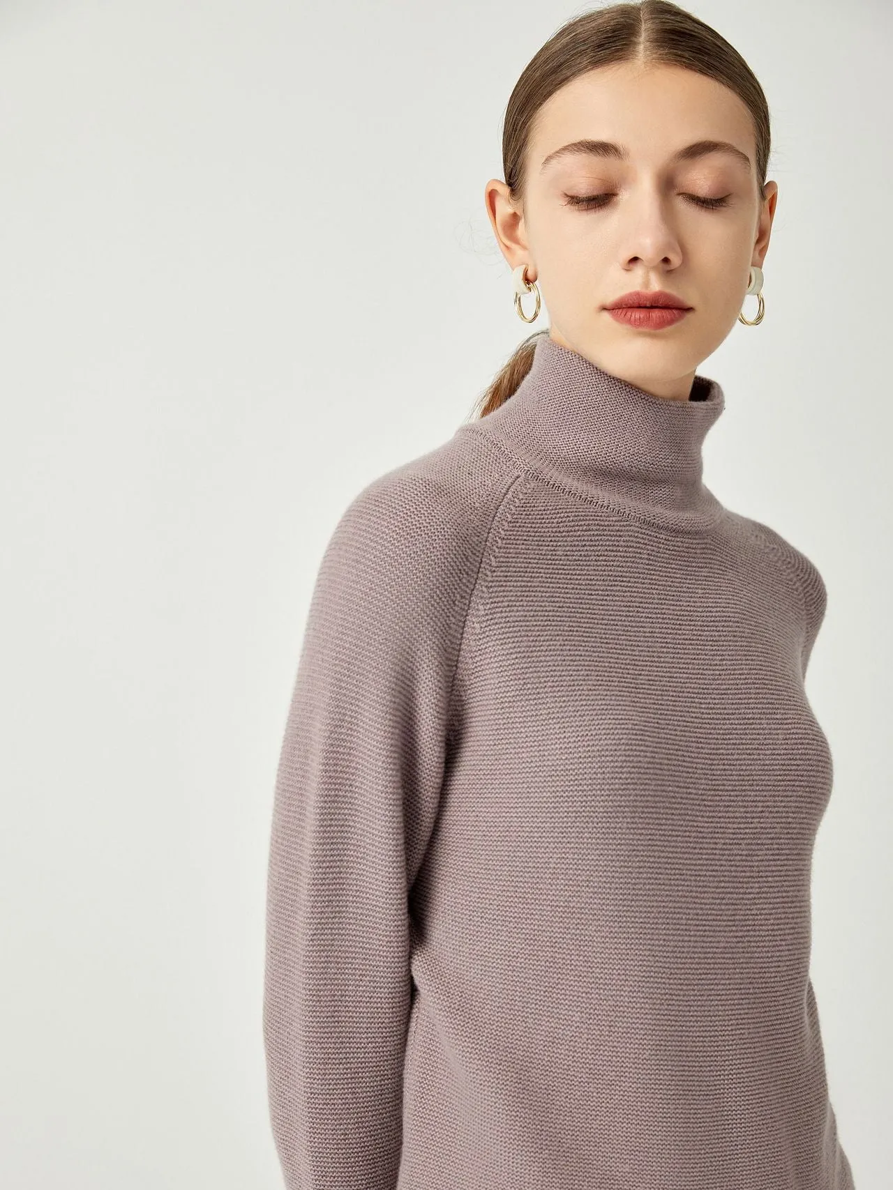 Cozy Perfection High-Neck Sweater Top