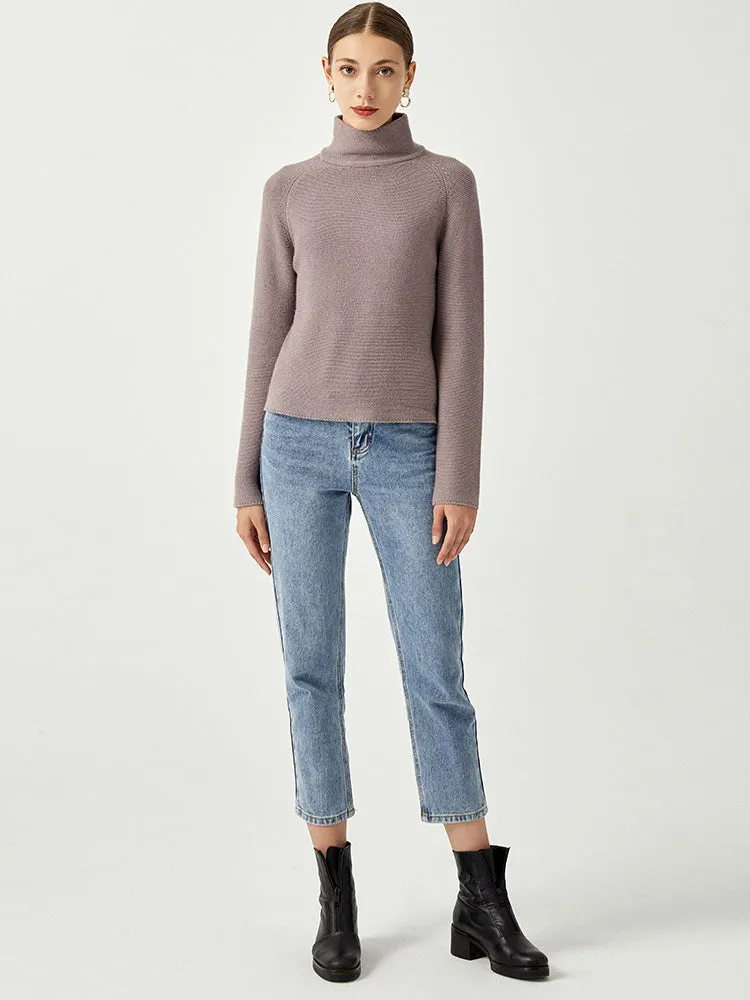 Cozy Perfection High-Neck Sweater Top