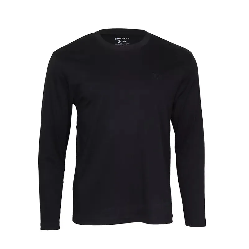 Crewneck Long Sleeve Interlock Tees