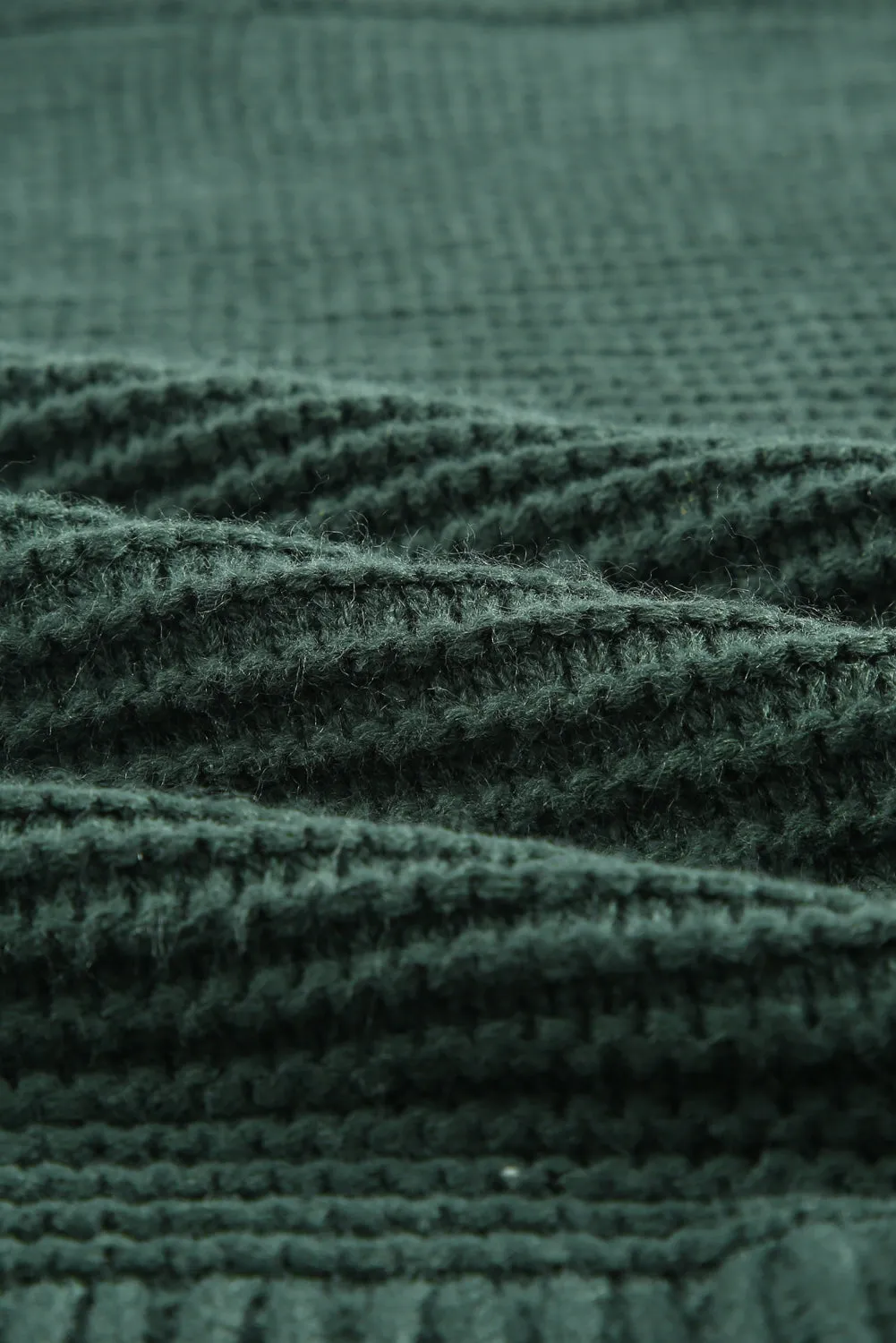 Dark Green Cozy Long Sleeves Turtleneck Sweater