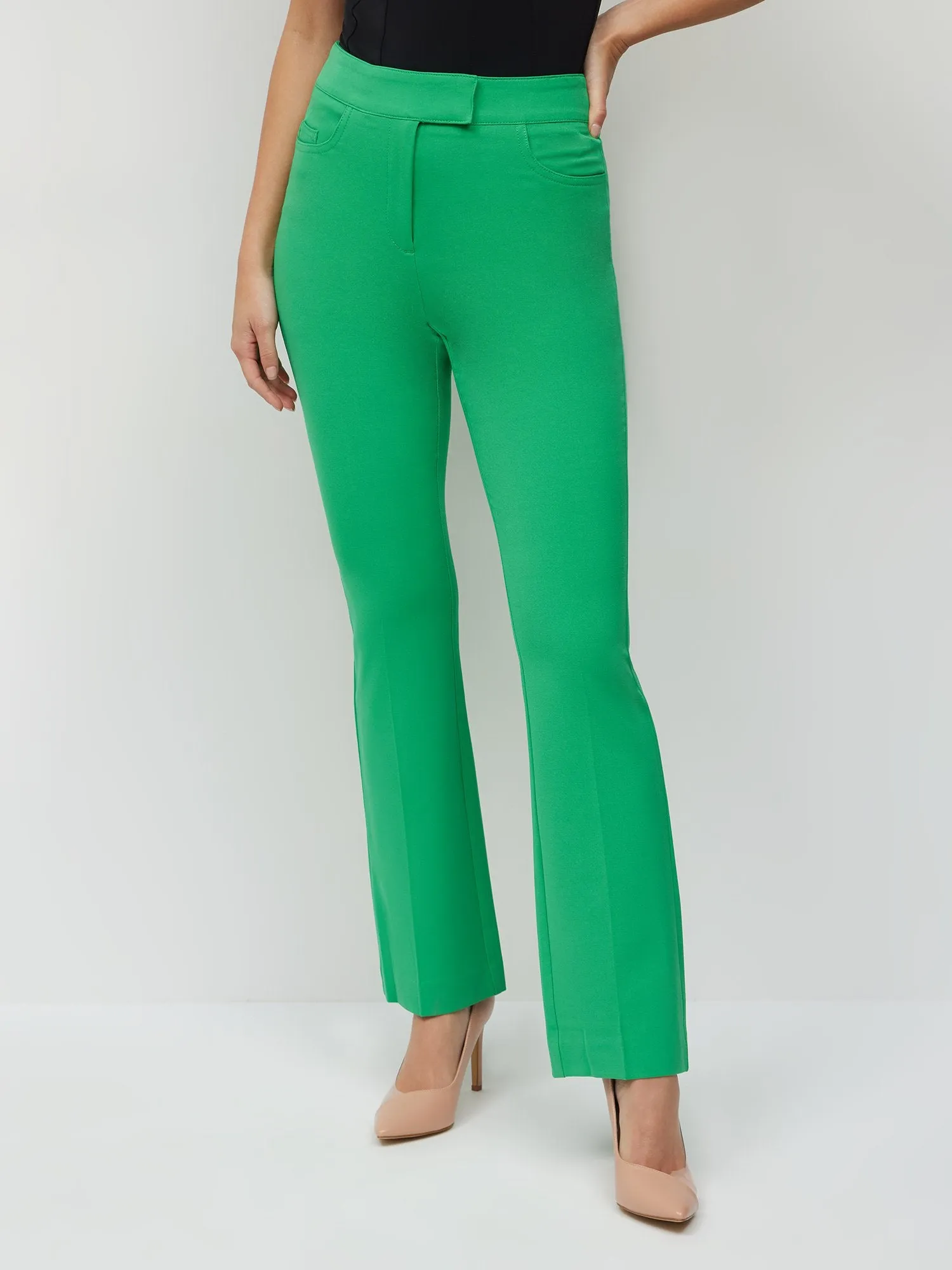 Essential Stretch Mid Rise Barely Bootcut Pant