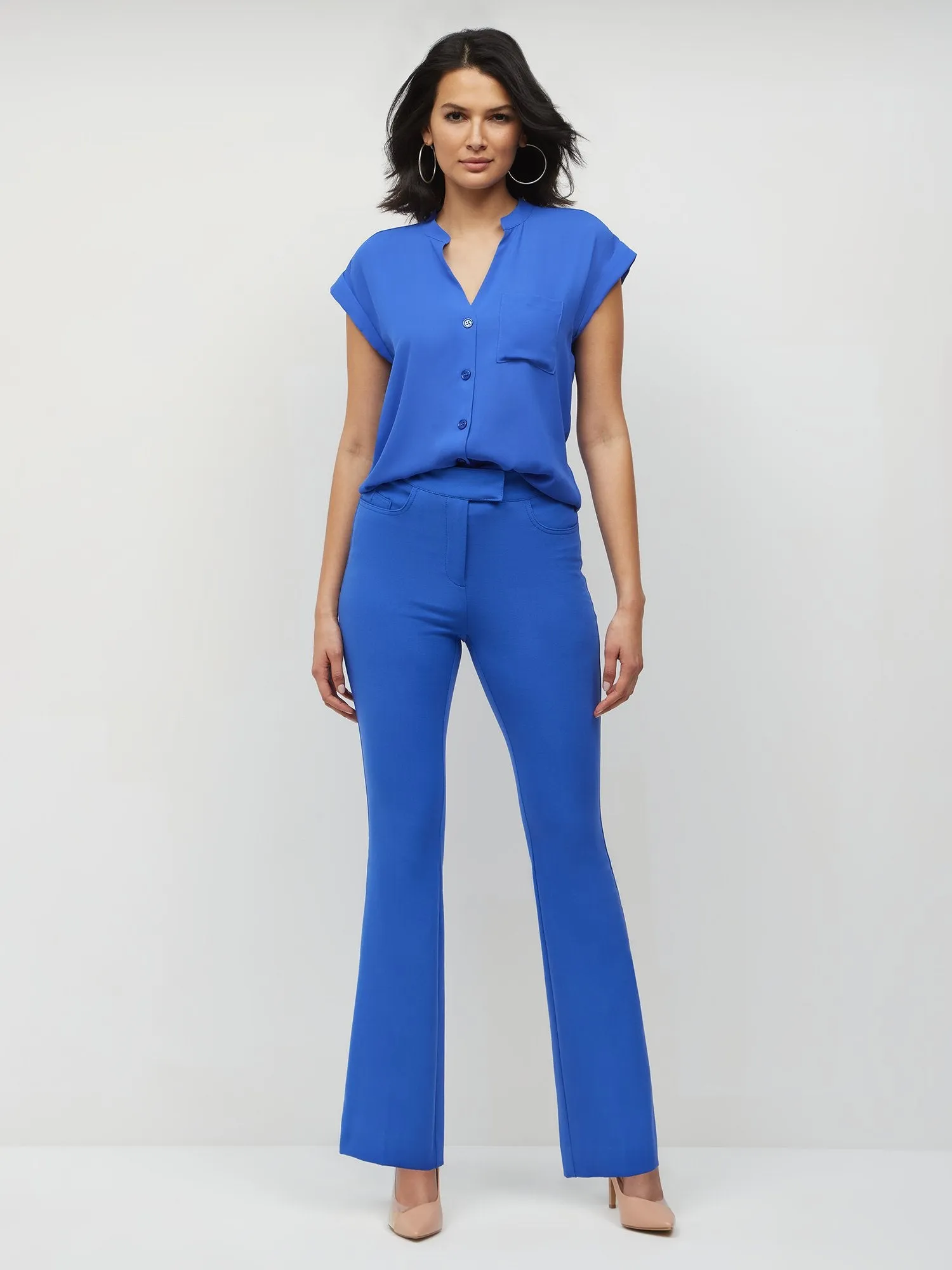 Essential Stretch Mid Rise Barely Bootcut Pant