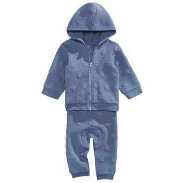 First Impressions Baby Boys 2-Pc. Star Hoodie and Jogger Pants Set