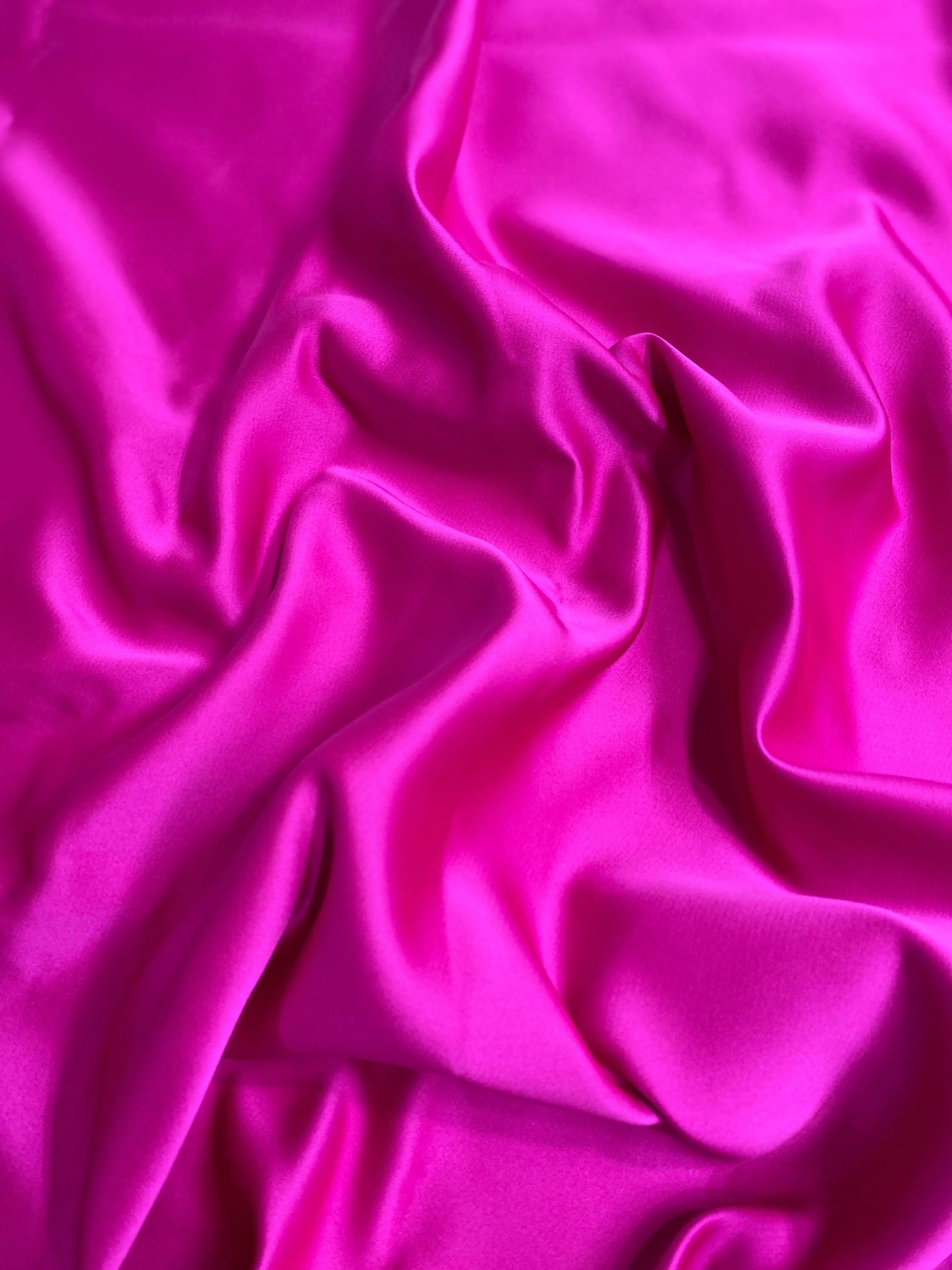 Fuchsia Italian Double Face Poly Satin