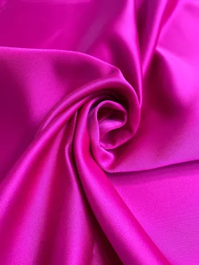 Fuchsia Italian Double Face Poly Satin