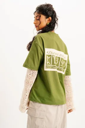 Green Prison Oversized Tees