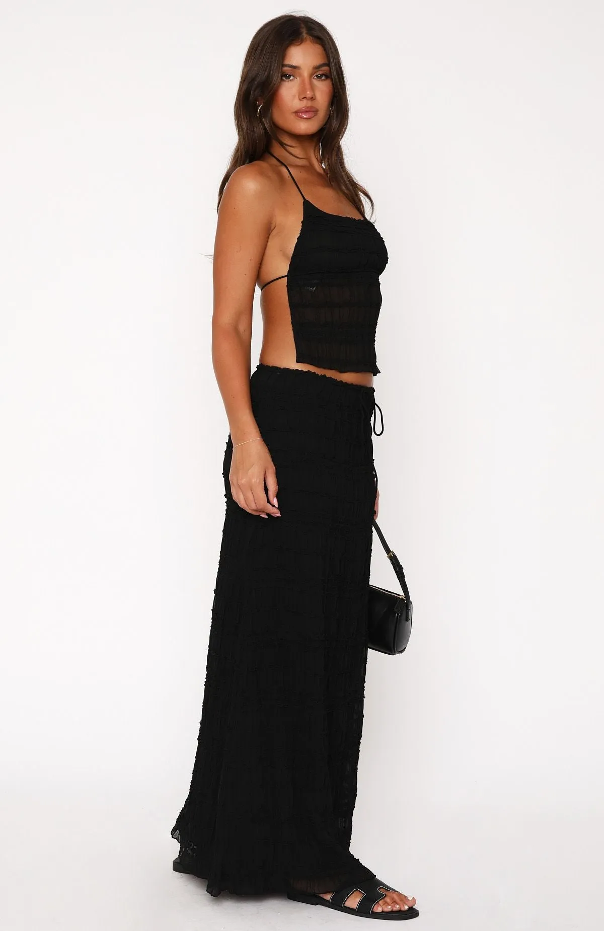 Hold Out Maxi Skirt Black