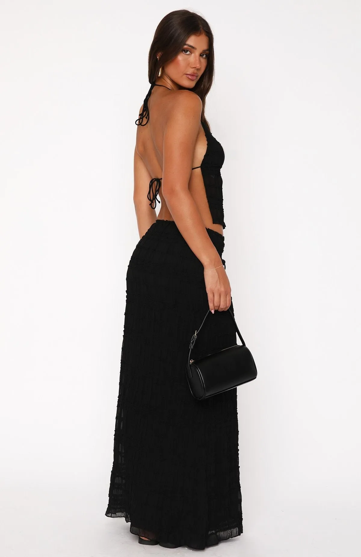 Hold Out Maxi Skirt Black