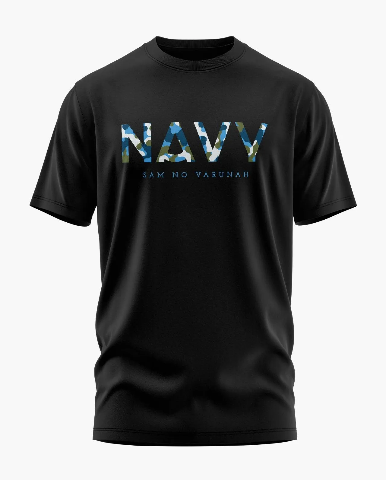 Indian Navy Camo Signature LuxeSoft Cotton T-Shirt