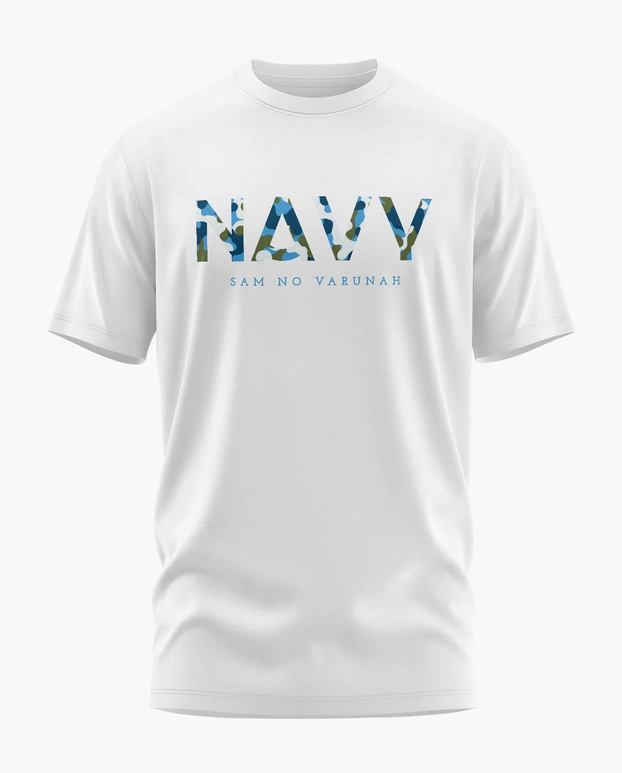 Indian Navy Camo Signature LuxeSoft Cotton T-Shirt