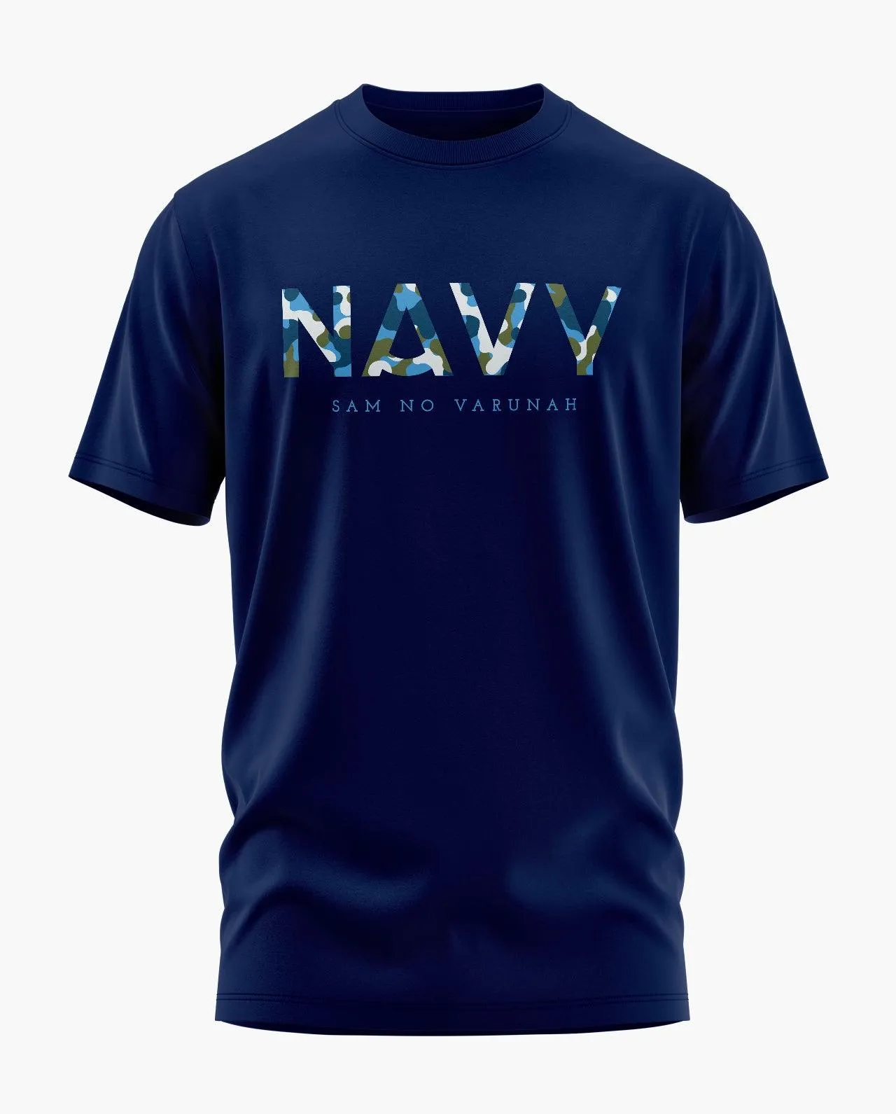 Indian Navy Camo Signature LuxeSoft Cotton T-Shirt