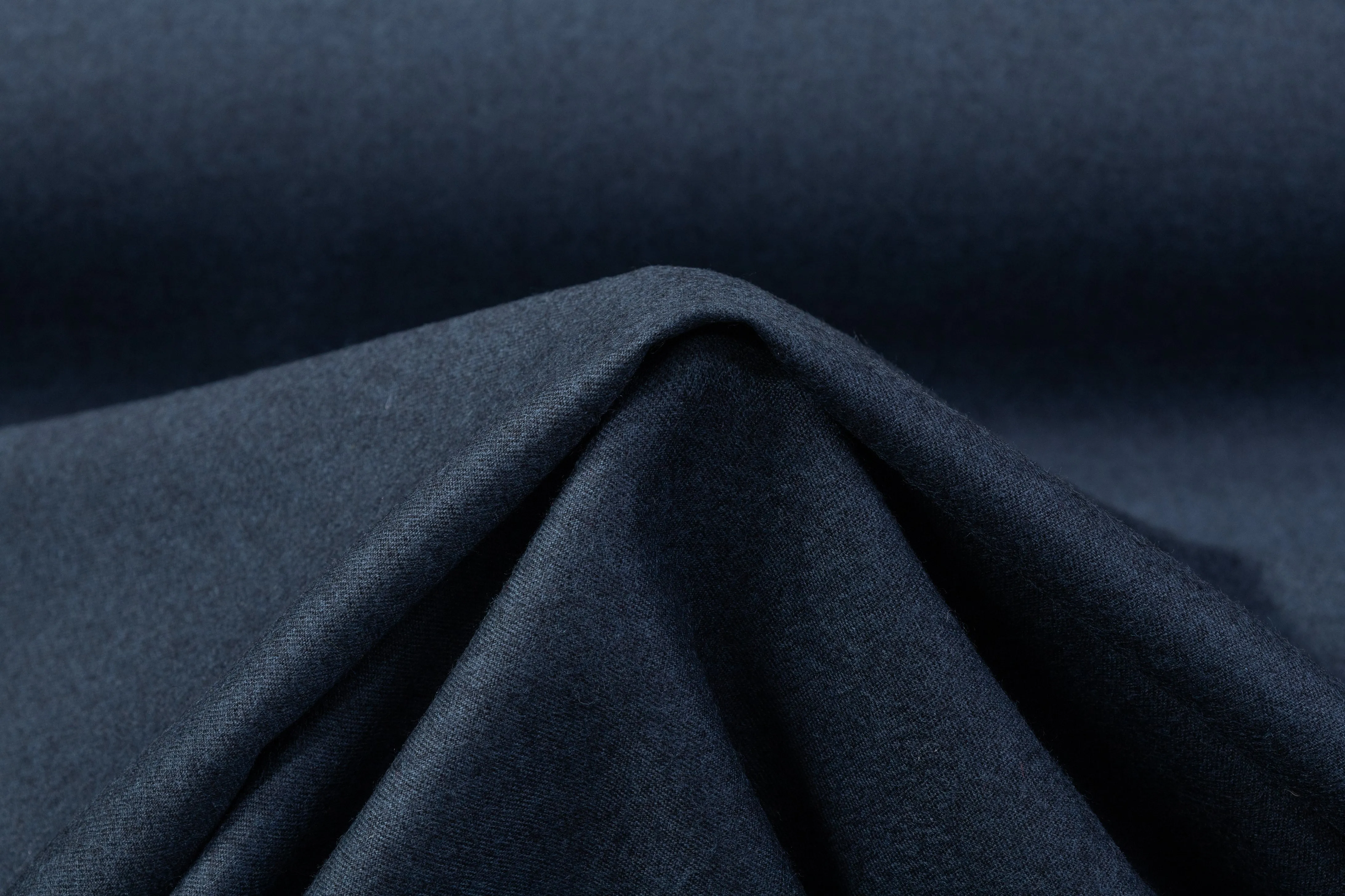 Italian Wool Blend Flannel - Slate Blue