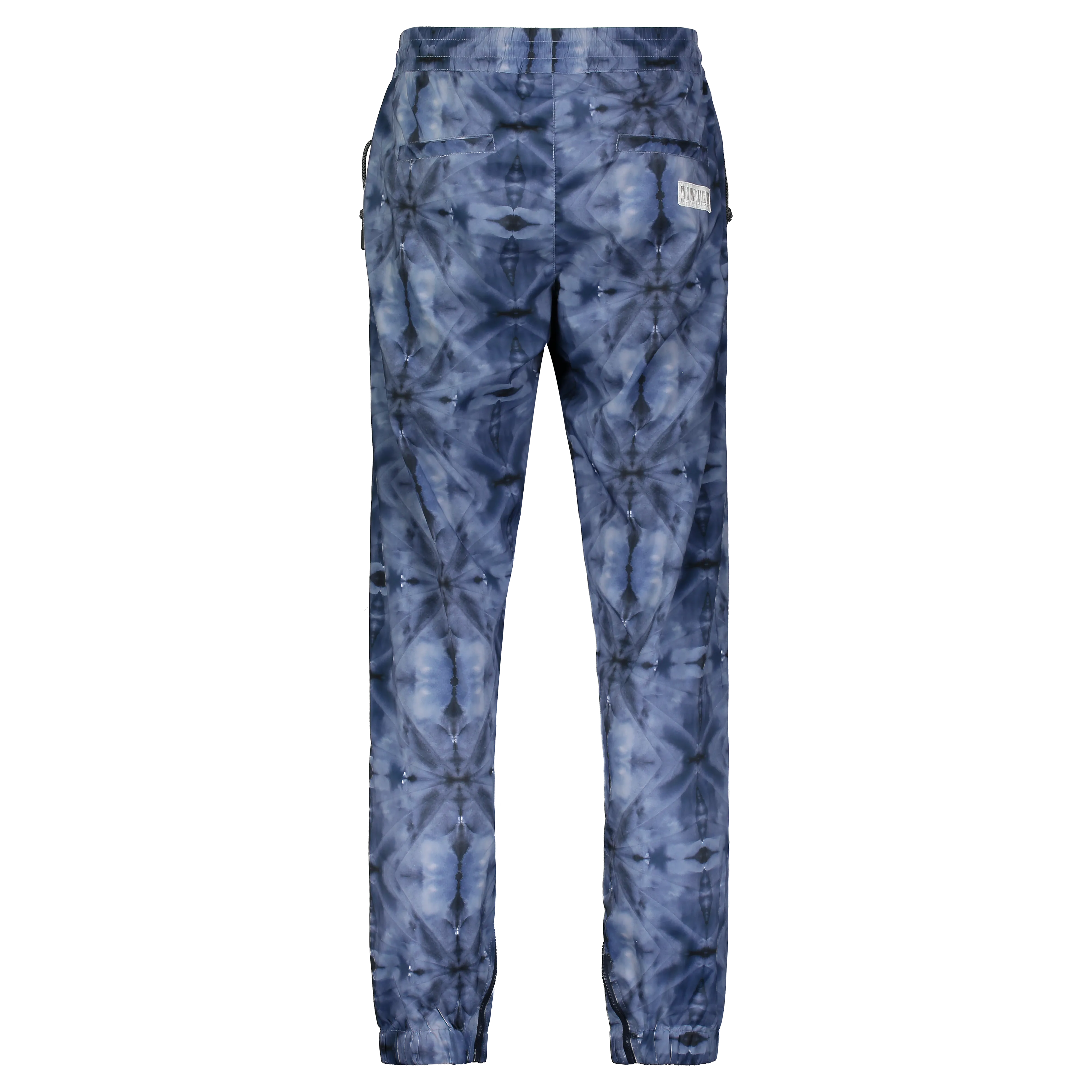 KALEIDOSCOPE ZIPPED DOWN JOGGER BLUE TIE DYE/WHITE