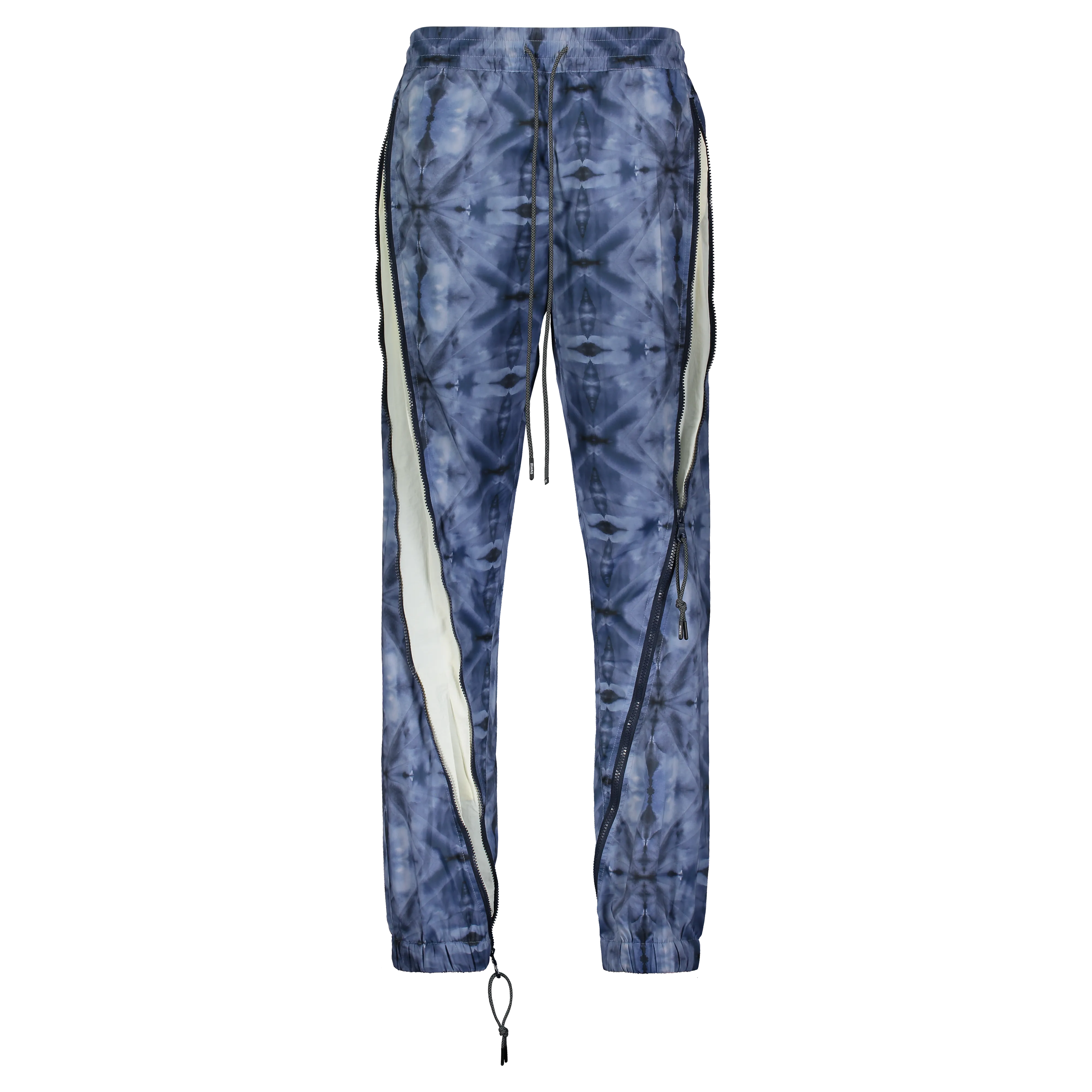 KALEIDOSCOPE ZIPPED DOWN JOGGER BLUE TIE DYE/WHITE