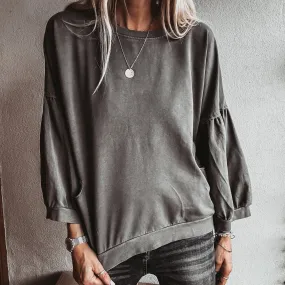 KHAKI ULTIMATE super slouchy top *NEW*