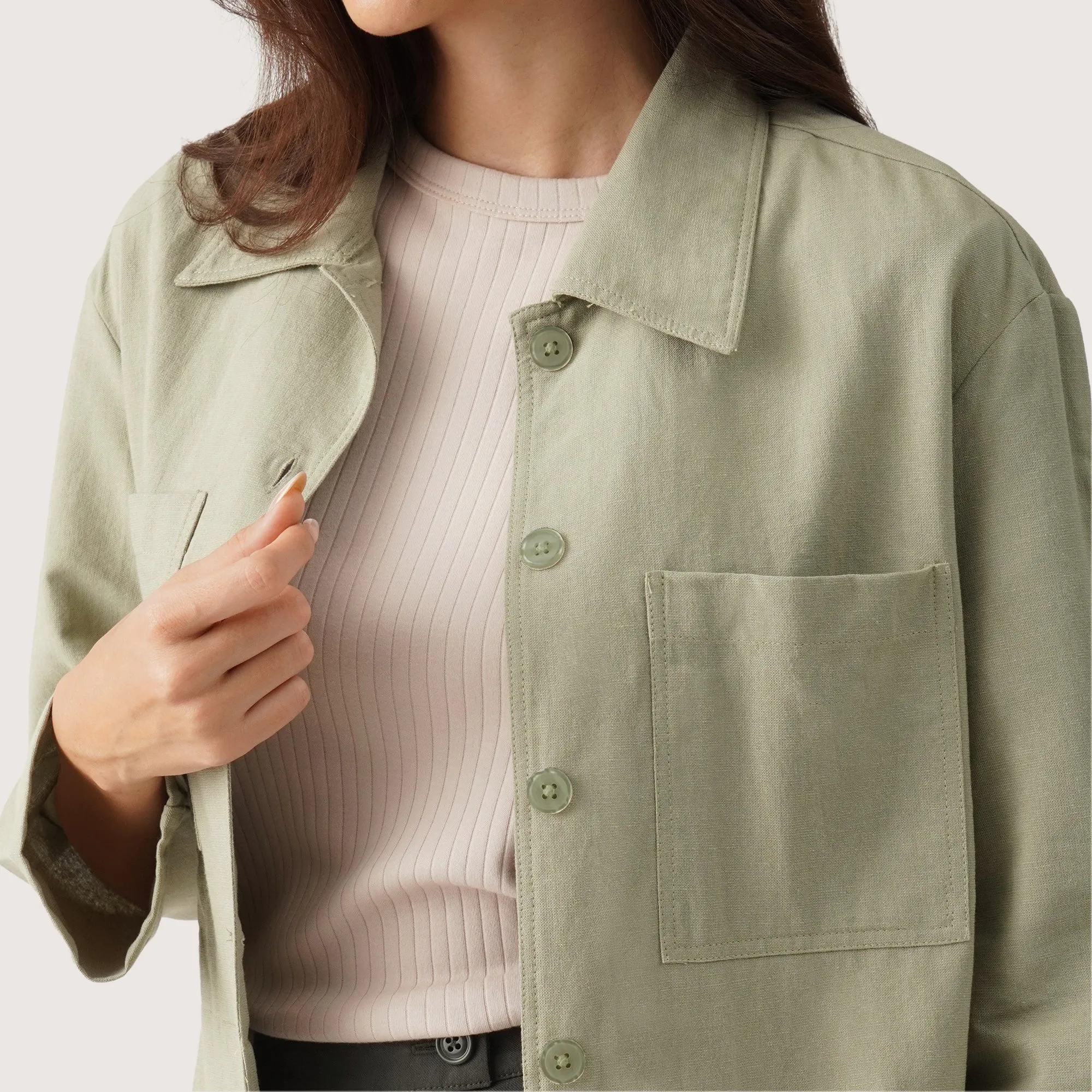 Linen Shirt Jacket