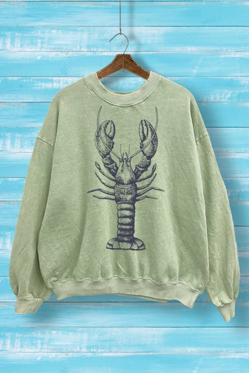 Lobster Graphic Printed Sweater