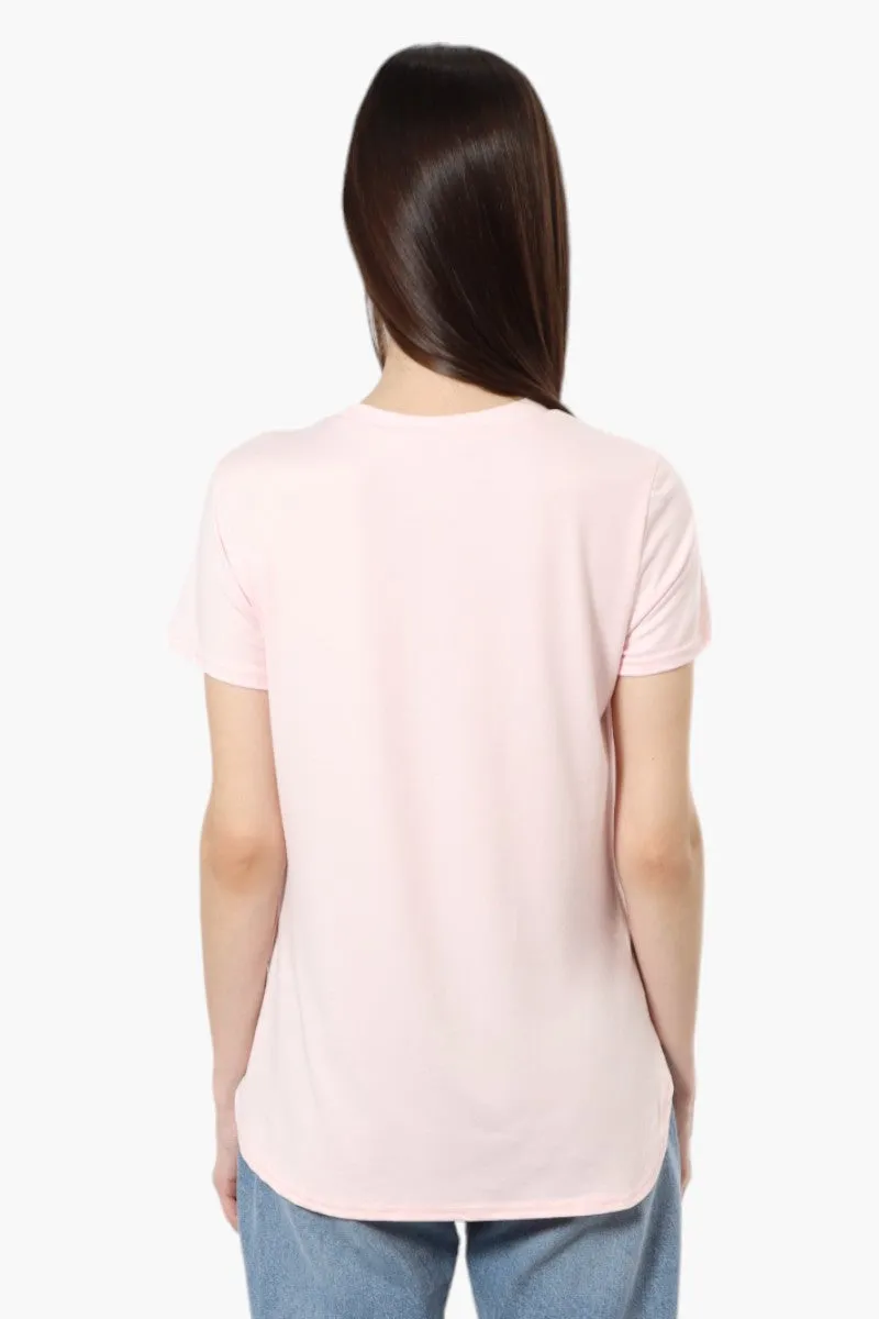 Magazine Brooklyn New York Print Tee - Blush