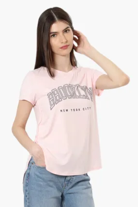 Magazine Brooklyn New York Print Tee - Blush