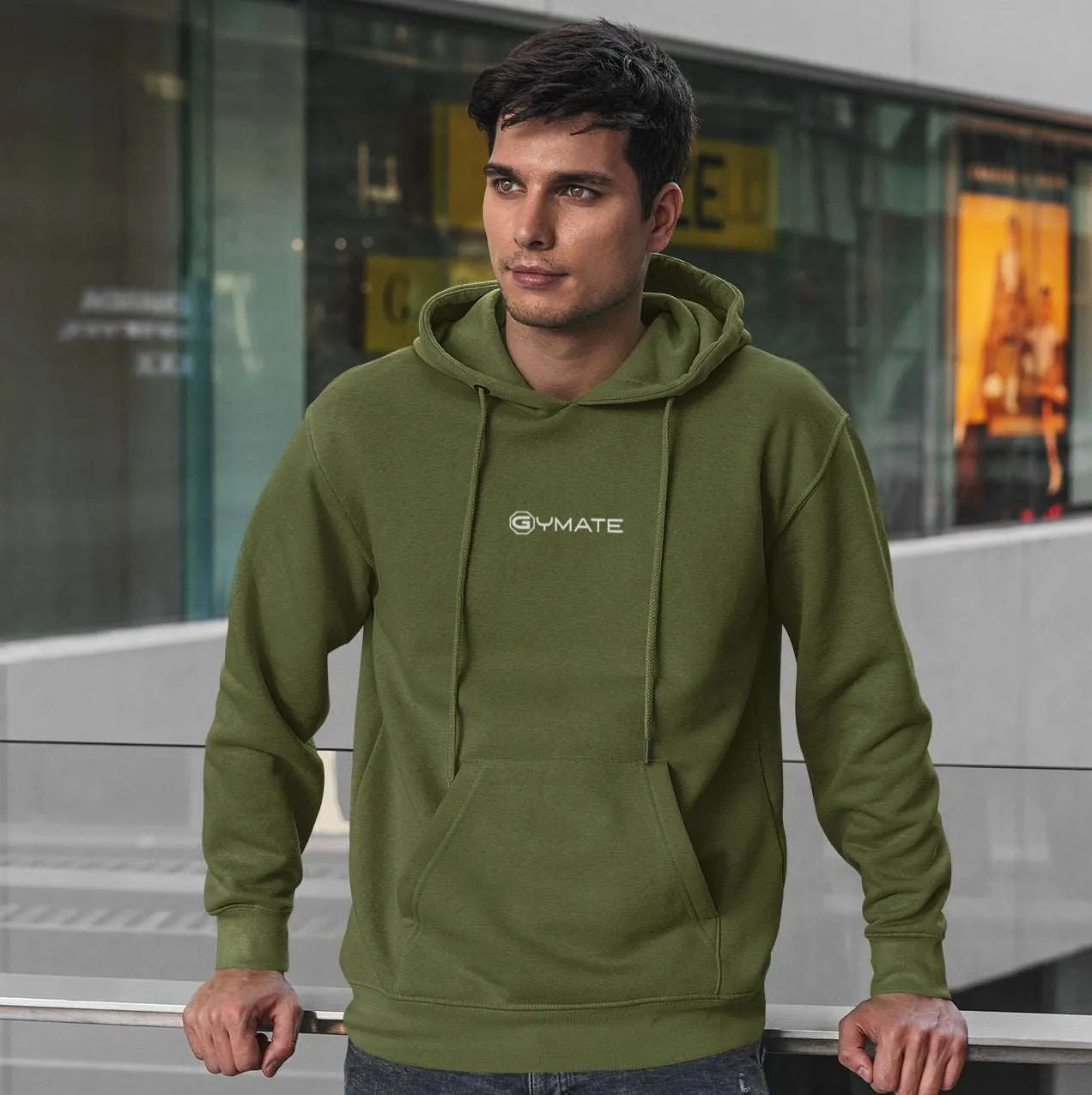 Mens Hoodies Designer Gymate small logo [ctr]