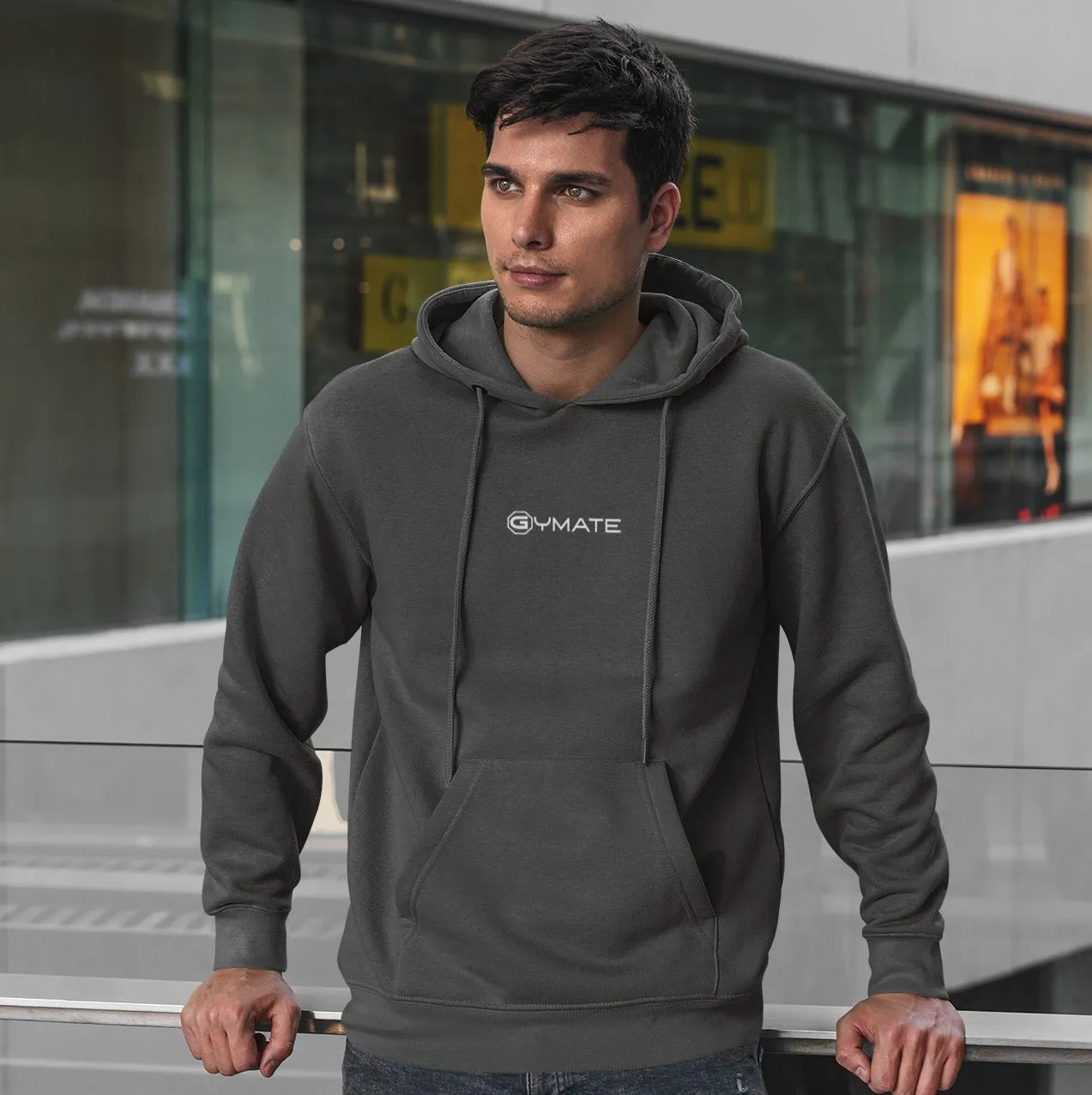 Mens Hoodies Designer Gymate small logo [ctr]