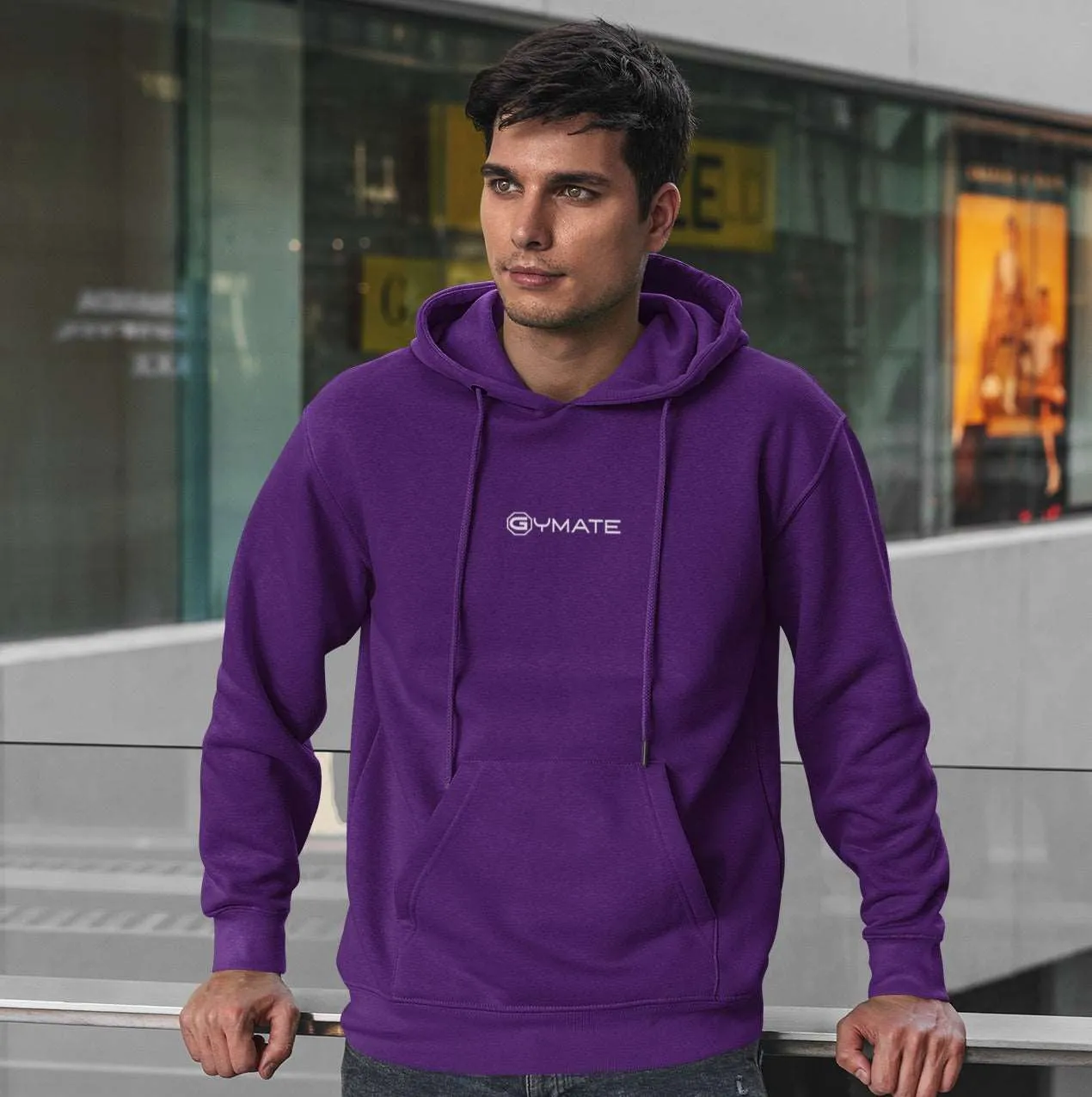 Mens Hoodies Designer Gymate small logo [ctr]