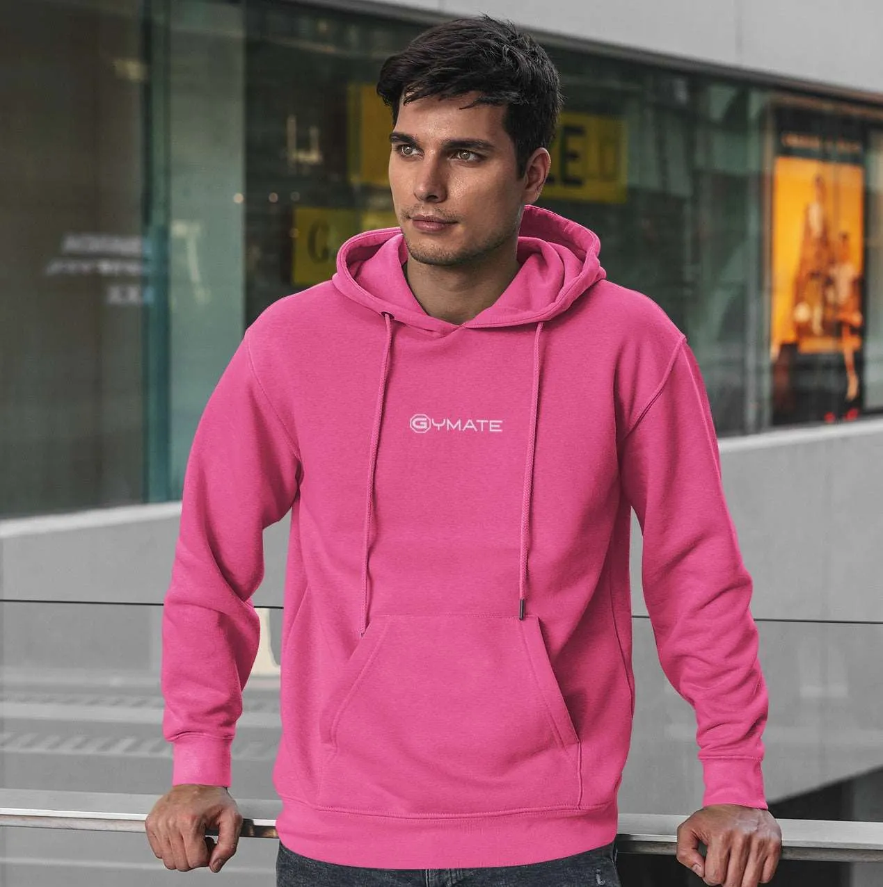 Mens Hoodies Designer Gymate small logo [ctr]