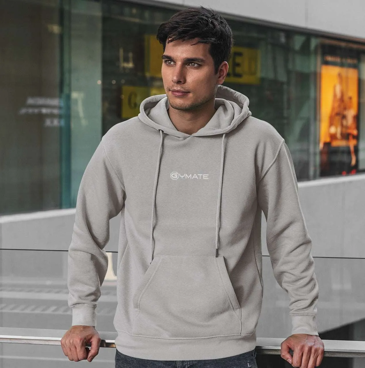 Mens Hoodies Designer Gymate small logo [ctr]