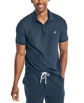 Men's regular fit polo shirt made from environmentally friendly Nautica materials, blue