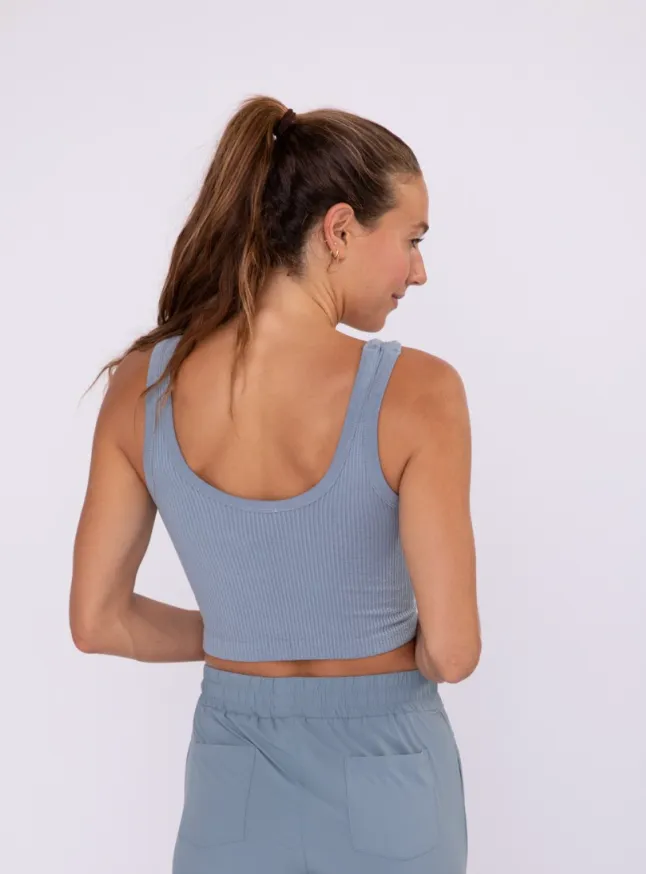 MOB Cropped Ribbed Tank