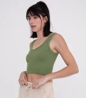 MOB Cropped Ribbed Tank