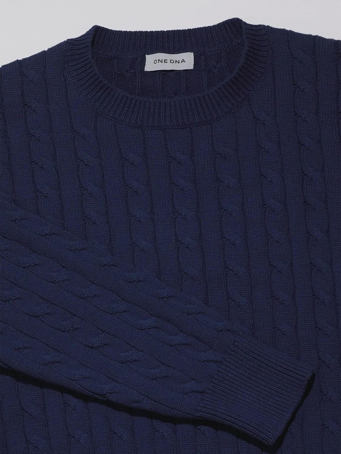 NEW: Cable Knit Sweater Navy