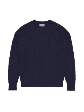 NEW: Cable Knit Sweater Navy