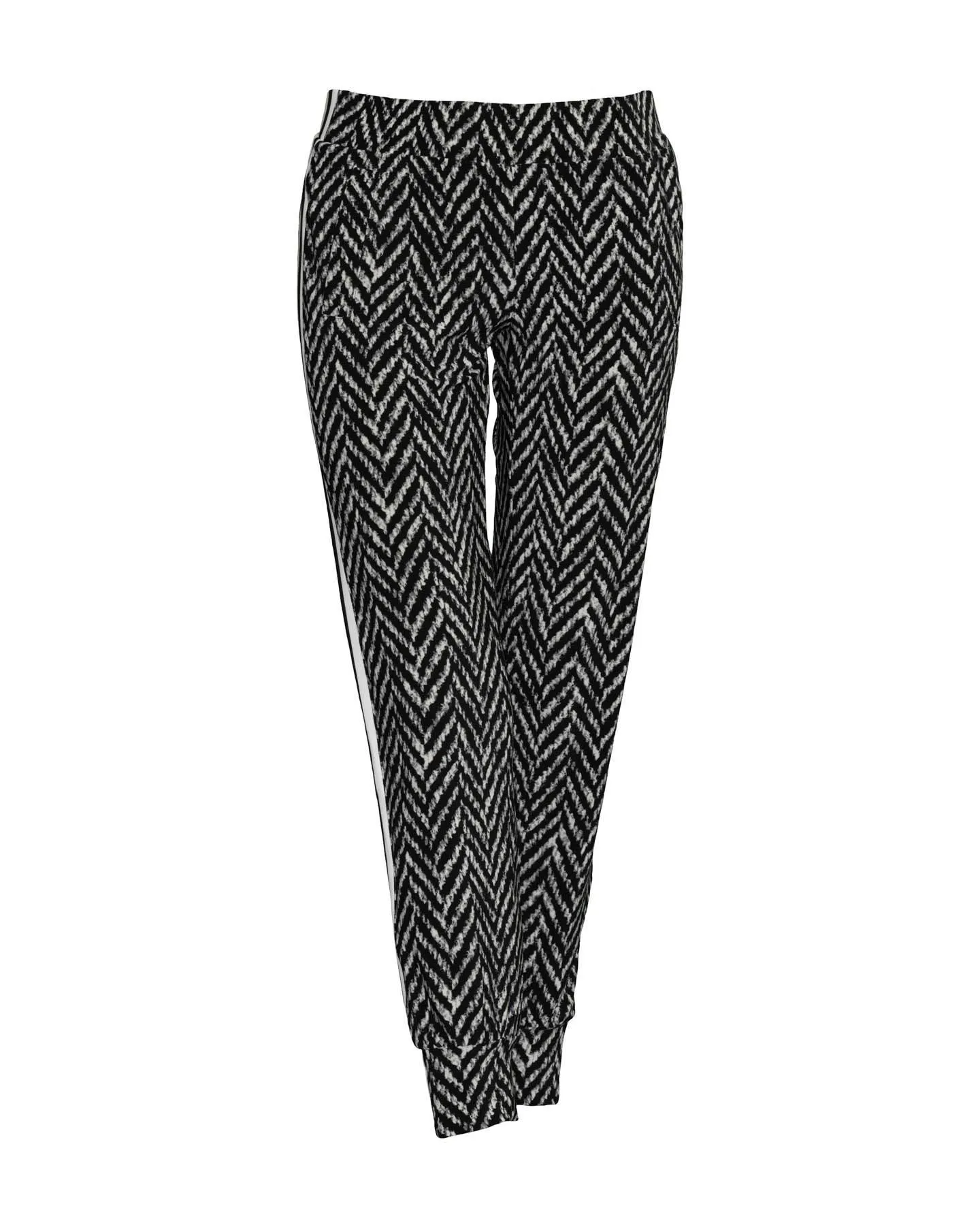 Norma Kamali Side Stripe Jog Pant Herringbone