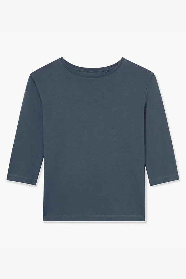 Owen T-Shirt - Pima Cotton :: Dusty Indigo