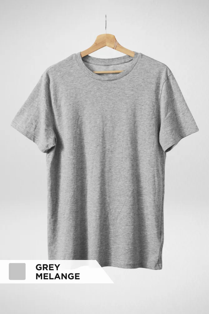 Pack Of 3 Plain T-shirts Grey Melange Steel Grey and Charcoal Melange for Women